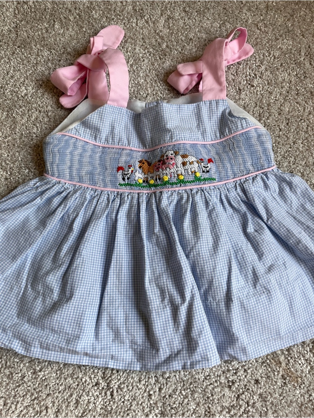 Busy Bee Smocked Farm Animal Set